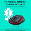 Logitech M185 vezeték nélküli optikai USB egér piros (910-002240)