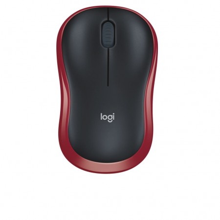 Logitech M185 vezeték nélküli optikai USB egér piros (910-002240)
