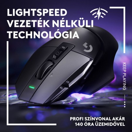 Logitech G502 X Lightspeed Gaming egér fekete (910-006180)