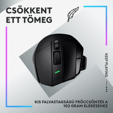 Logitech G502 X Lightspeed Gaming egér fekete (910-006180)