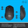 Logitech M330 SILENT PLUS vezeték nélküli optikai egér fekete (910-004909)