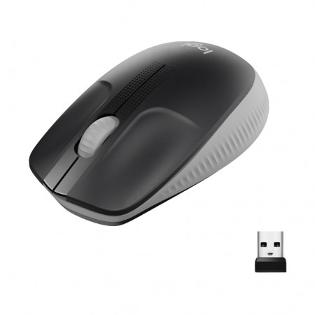 Logitech M190 teljes méretű vezeték nélküli optikai egér sötétszürke-fekete (910-005905)