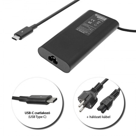 Dell 20V 6.5A / 5V 1A / (130W) USB-C (Type-C) töltő