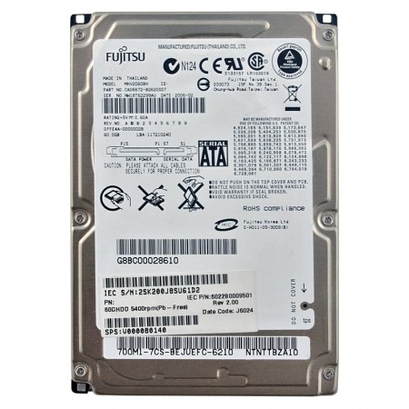 Fujitsu MHV2060BH 60GB SATA 2,5