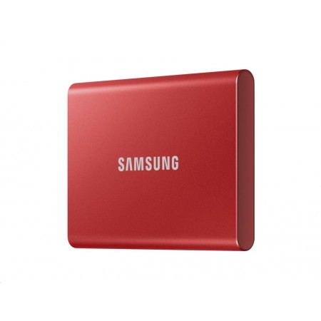 Samsung T7 500GB külső SSD meghajtó piros (MU-PC500R)
