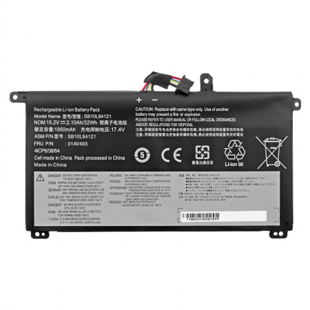 01AV493 15.28V 2040mAh 32Wh akkumulátor