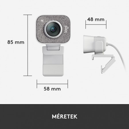 Logitech StreamCam webkamera fehér (960-001297)