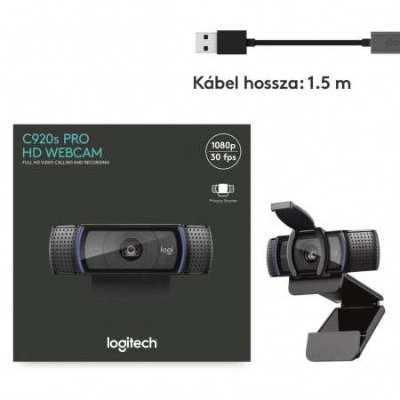Logitech WebCam C920S full HD Pro webkamera (960-001252)
