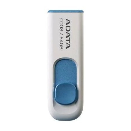 Pen Drive 64GB ADATA Classic C008 fehér USB2.0 (AC008-64G-RWE)