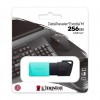 Pen Drive 256GB Kingston DataTraveler Exodia M USB3.2 fekete-türkiz (DTXM/256GB)