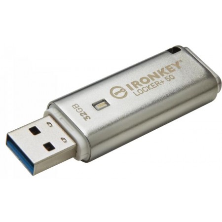 Pen Drive 32GB Kingston Ironkey Locker+ 50 USB 3.2 ezüst (IKLP50/32GB)