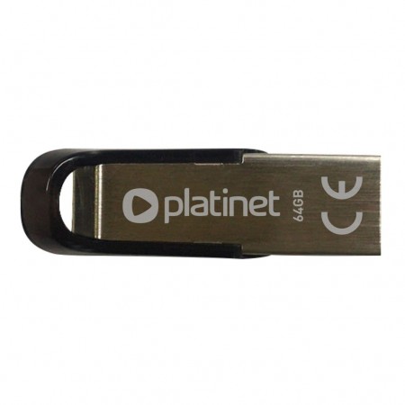 Pen Drive 64GB Platinet  S-Depo USB2.0 vízálló ezüst (PMFMS64)