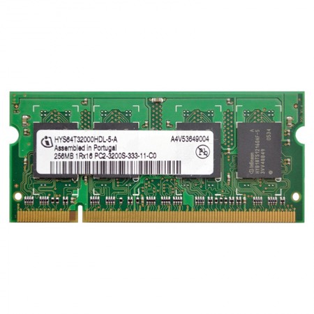 Infineon 256MB DDR2 400Mhz használt notebook memória