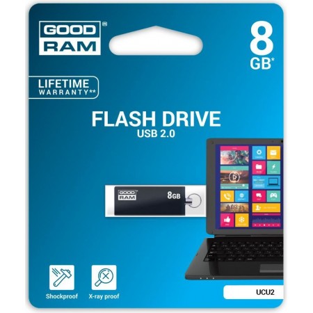 Pen Drive 8GB GoodRam UCU2 USB 2.0 fekete (UCU2-0080K0R11)