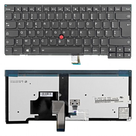 04Y0864 gyári új, fekete francia háttérvilágításos laptop billentyűzet