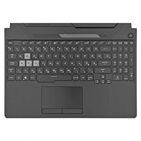 90NR03L1-R32HU0 gyári új magyar háttérvilágított laptop billentyűzet + fekete felső fedél