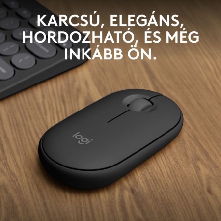 Logitech M350s Pebble 2 vezeték nélküli egér graphite (910-007015)