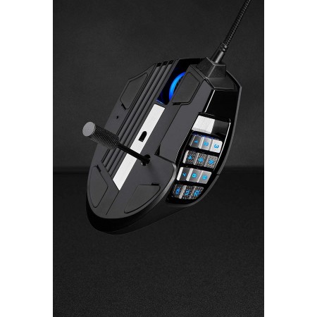 Corsair Scimitar RGB ELITE MOBA/MMO Gaming optikai egér fekete  (CH-9304211-EU)