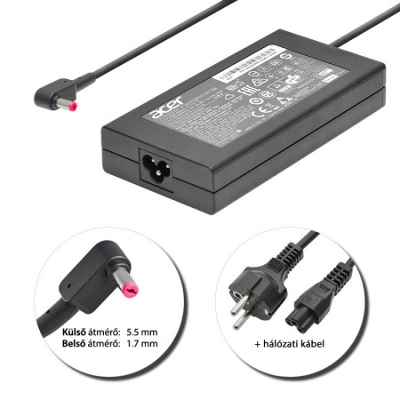 Acer 19.5V 9.23A (180W) 5.5x1.7mm használt gyári töltő