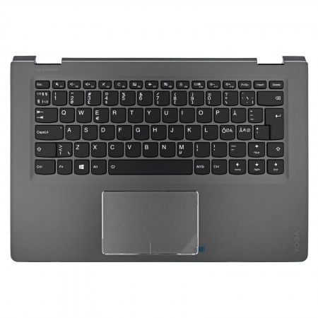 Lenovo IdeaPad Yoga 510-14 gyári új, európai kiosztású háttérvilágításos laptop billentyűzet + fekete felső fedél