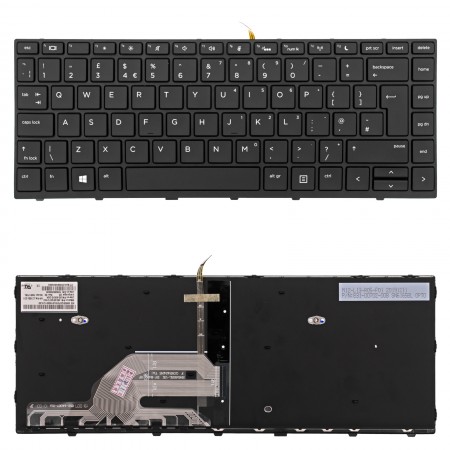 L28406-XXX gyári új, spanyol háttérvilágított laptop billentyűzet