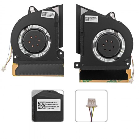 13NR03F0AM0801, 13NR03F0AM0901 gyári új hűtés, 12V ventilátor (párban)