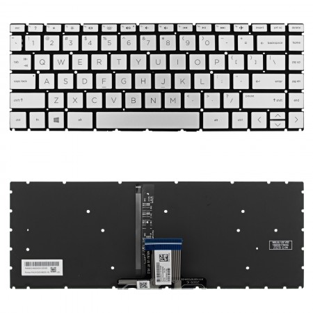 L47858-XXX gyári új, angol (US) háttérvilágításos laptop billentyűzet, keret nélkül