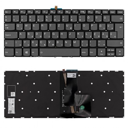 5CB0R39225 gyári új magyar szürke, háttérvilágításos laptop billentyűzet, keret nélkül (bekapcsoló gomb nélküli típus)