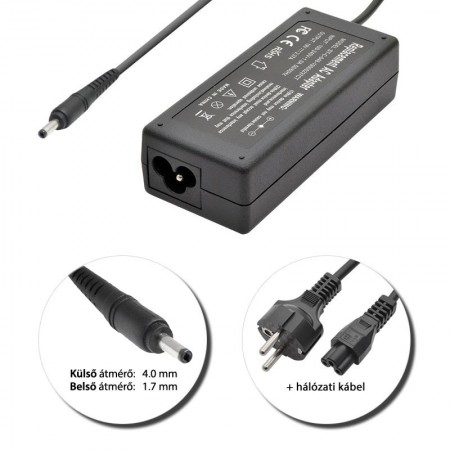 Toshiba 19V 2.37A (45W) 4.0x1.7mm töltő