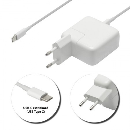 Apple 14.5V 2A // 5.2V 2.4A (29W) USB-C (Type-C) töltő