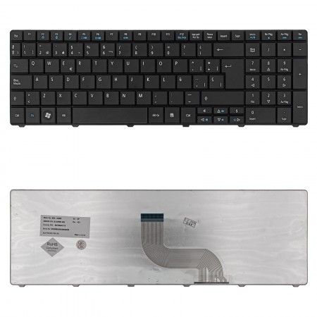 KB.I170A.105 gyári új, spanyol fekete billentyűzet