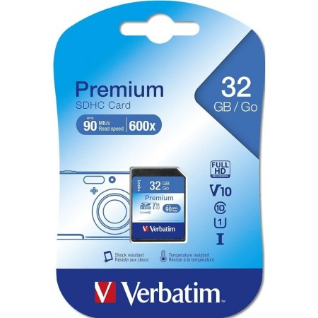 Verbatim 32GB Class10 SDHC memóriakártya (43963)