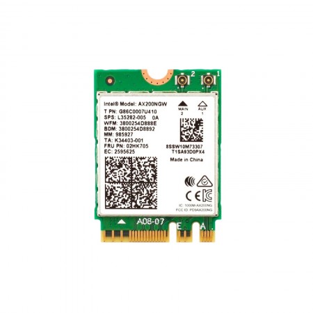 Intel AX200NGW használt PCI-e (802.11AX) + Bluetooth 5.1 Wifi kártya