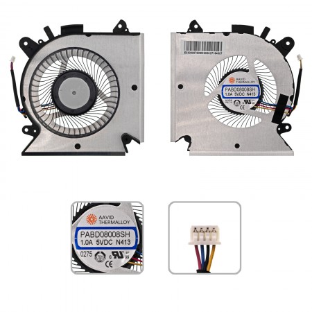 MSI GF63 Thin 10SCSR gyári új hűtés, ventilátor (5V)