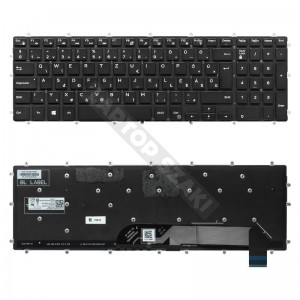 0TJRHX haszn&aacute;lt magyar laptop billentyűzet, keret n&eacute;lk&uuml;l