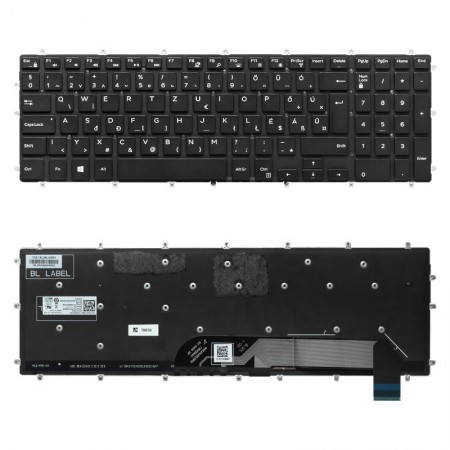 0TJRHX használt magyar laptop billentyűzet, keret nélkül