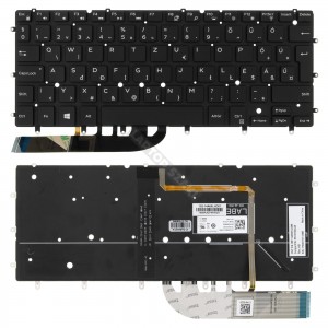 RMN4V gy&aacute;ri &uacute;j magyar fekete, h&aacute;tt&eacute;rvil&aacute;g&iacute;t&aacute;sos laptop billentyűzet, keret n&eacute;lk&uuml;l