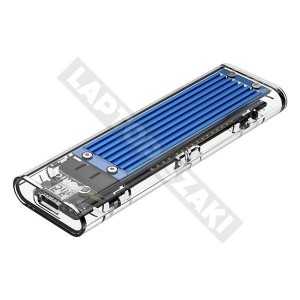 Orico M.2 NVMe k&uuml;lső SSD h&aacute;z k&eacute;k-&aacute;tl&aacute;tsz&oacute; (ORICO-TCM2-C3-BL-BP)