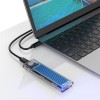 Orico M.2 NVMe külső SSD ház kék-átlátszó (ORICO-TCM2-C3-BL-BP)