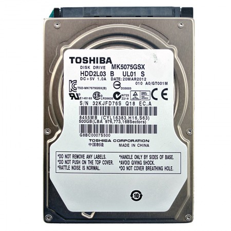 Toshiba MK5075GSX 500GB SATA 2,5
