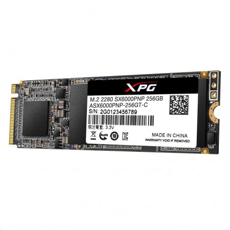 ADATA XPG SX6000 256GB SSD M.2 meghajtó XPG SX6000 Pro Series (ASX6000PNP-256GT-C)