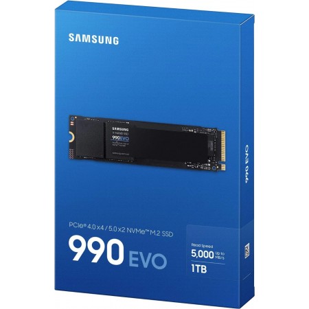 Samsung 990 EVO 1TB M.2 NVMe SSD meghajtó (MZ-V9E1T0BW)