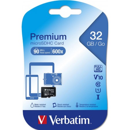 Verbatim 32GB microSD memóriakártya