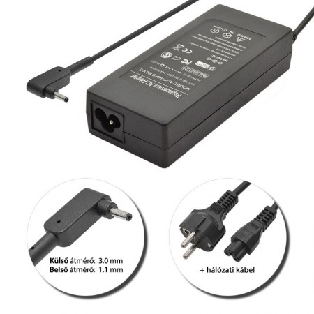 Acer 19V 4.74A (90W) 3.0x1.1mm töltő