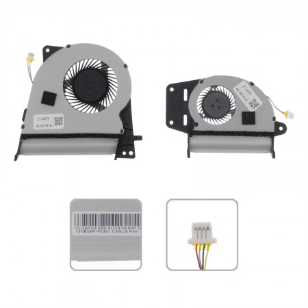 13NB04R1P07011, 13NB04R1P08011 gyári új hűtés, ventilátor (5V) (párban) 