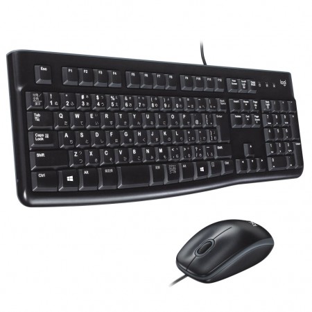 Logitech MK120 vezetékes billentyűzet + egér USB (920-002542)