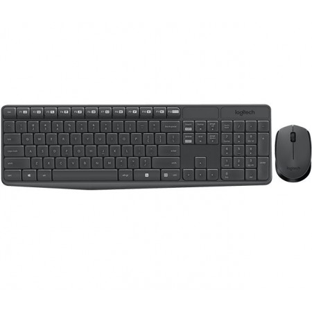 Logitech MK235 vezeték nélküli billentyűzet + optikai egér szürke (920-007935)