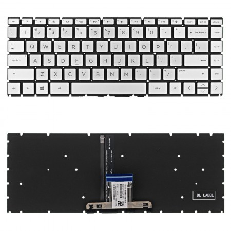 L53785-XXX használt, US háttérvilágításos laptop billentyűzet, keret nélkül