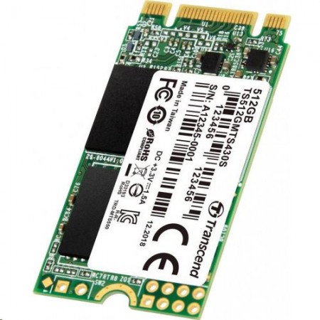 512GB Transcend MTS430 M.2 2242 SSD meghajtó (TS512GMTS430S)