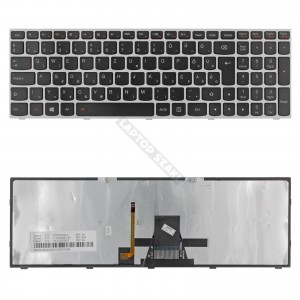 25215240 gy&aacute;ri &uacute;j, ez&uuml;st-fekete h&aacute;tt&eacute;rvil&aacute;g&iacute;t&aacute;sos magyar laptop billentyűzet